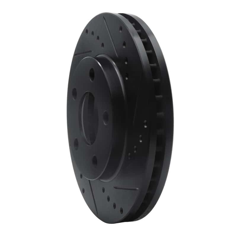 R1 Concepts — R1 1990-1997 Buick LeSabre Front Right Drilled & Slotted Black Brake Rotor
R1 Brake Rotor Drill - view 2