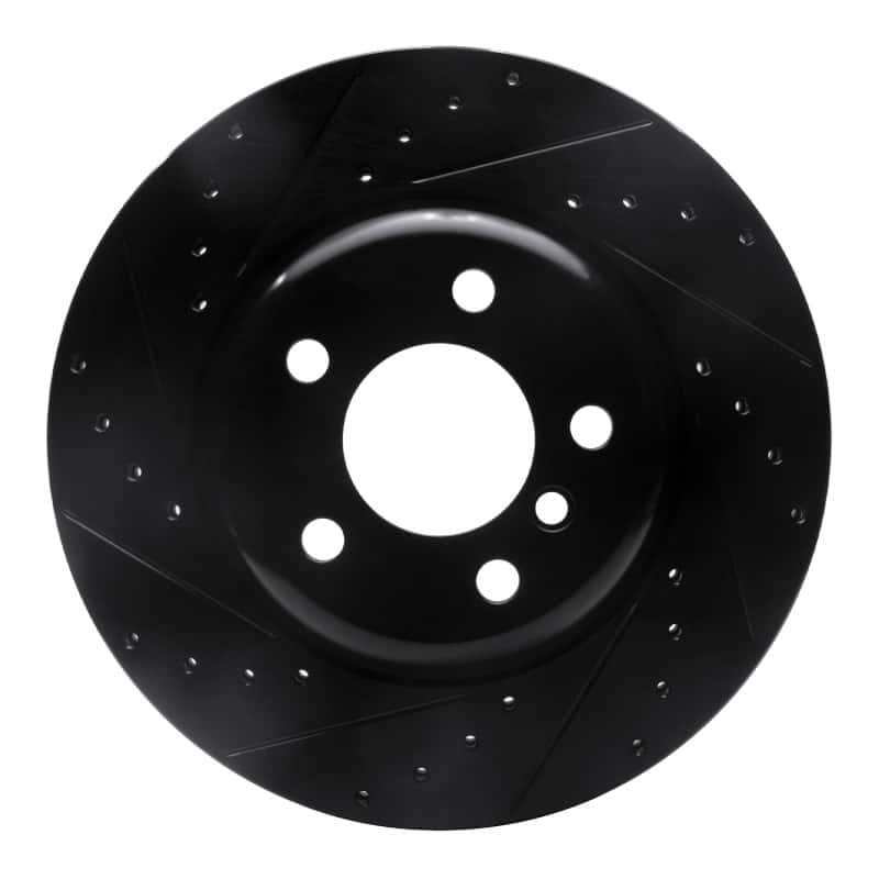 R1 Concepts — R1 11-16 BMW 528I xDrive Front Left Drilled & Slotted Black Brake Rotor
R1 Brake Rotor Drill - view 1