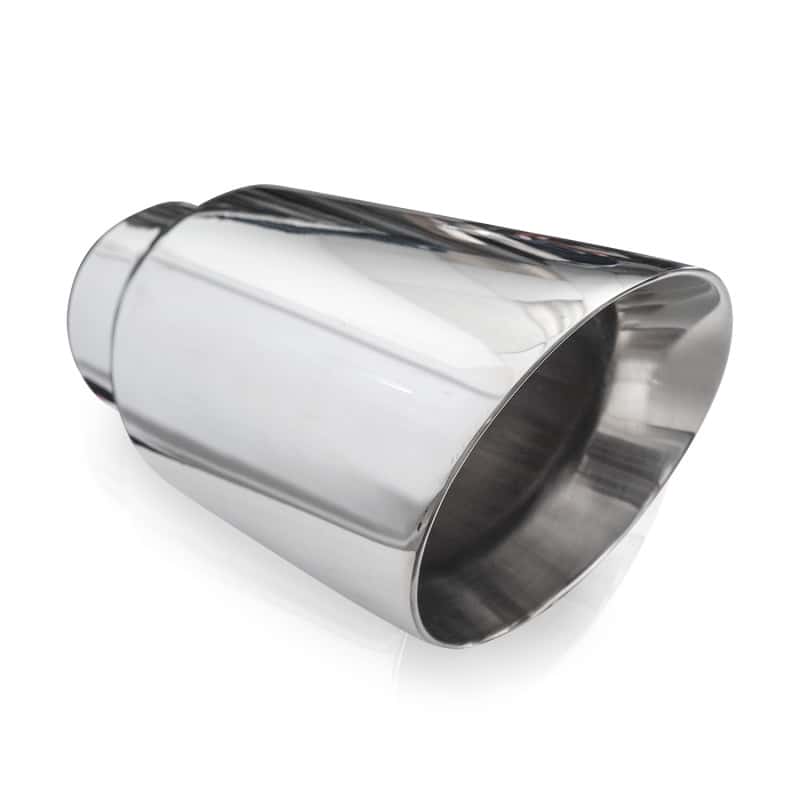 Stainless Works — Stainless Works Conical Double Wall Slash Cut Exhaust Tip - 4in Body 3in Inlet - view 5