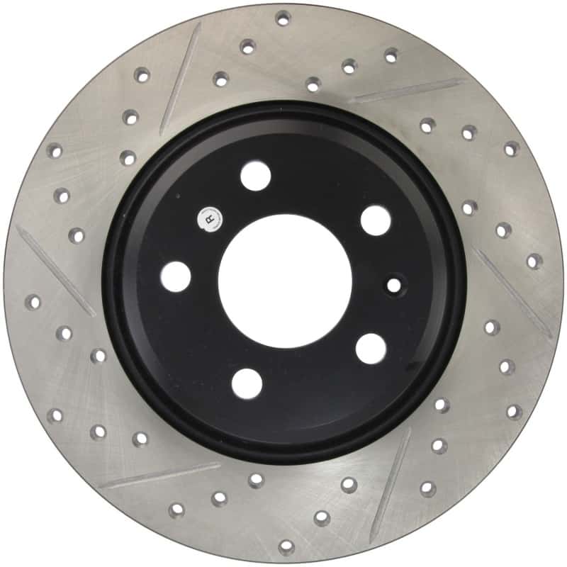 Stoptech — StopTech Power Slot 09-10 Audi A4/A4 Quattro / 08-10 A5 / 10 S4 Rear Right Drilled & Slotted Rotor
Slot/Drill Rotor - view 1