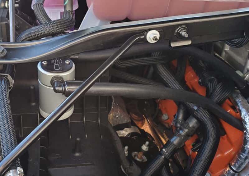 J&L — J&L 2021-2024 Ram TRX 6.2L Supercharged Passenger Side Oil Separator 3.0 - Clear Anodized
Oil Separator - view 2