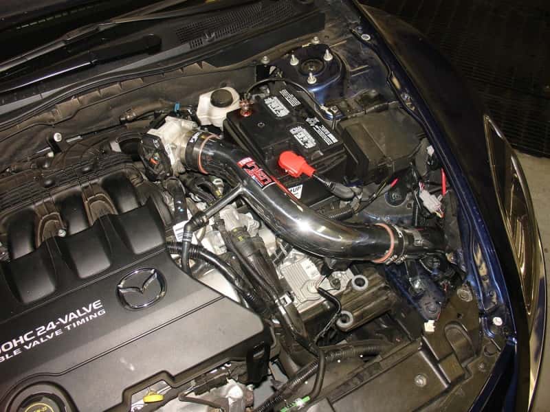 Injen — Injen 09-10 Mazda 6 3.7L V6 Black Tuned Cold Air Intake w/ MR Tech and Web Nano-Fiber Dry Filter
Cold Air Intake
Air Intake Kit - view 4