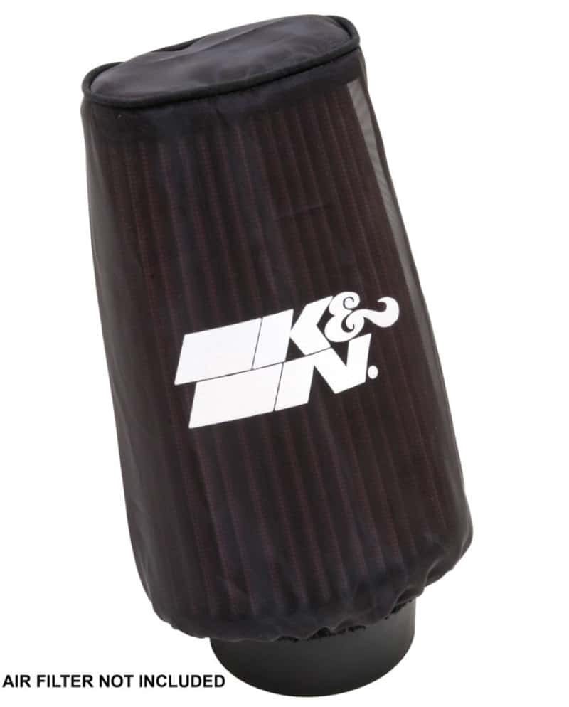 K&N Engineering — K&N Filter Wrap Drycharger Oval Tapered Black - 3.25in Base I/S Width x 2.5in Top I/S Width x 7in H - view 3