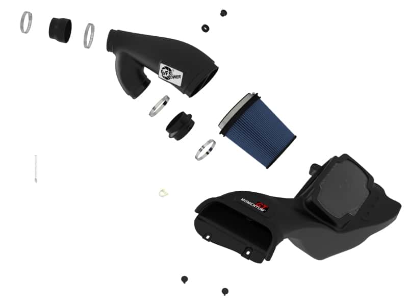 aFe — aFe Momentum GT Pro 5R Cold Air Intake System 2021-2022 Ford F-150 V6-3.5L (tt) PowerBoost
Momentum GT Intake - view 3