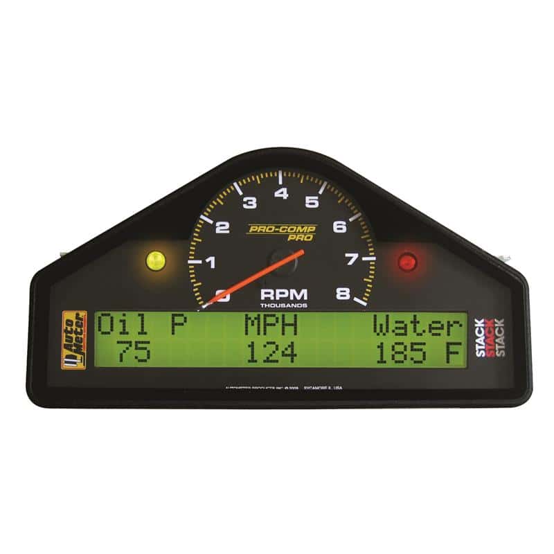 AutoMeter — AutoMeter Street Dash Display 8K RPM/MPH/Oilp/Oilt/Wtmp/Volt Pro-Comp
STREET DASH 038K RPM - view 2