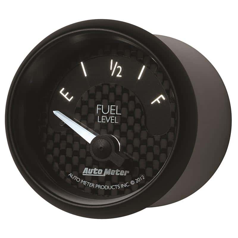 AutoMeter — Autometer GT Series 52mm Short Sweep Electronic 0-90 ohms Fuel Level (For most 65-97 GM)
2-1/16" FUEL LEVEL, - view 3