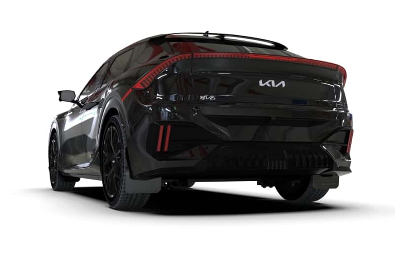 Rally Armor — Rally Armor 25-26 Kia EV6 Base Light/GT/GT-Line Black Mud Flap - White Logo
Mud Flap - view 4