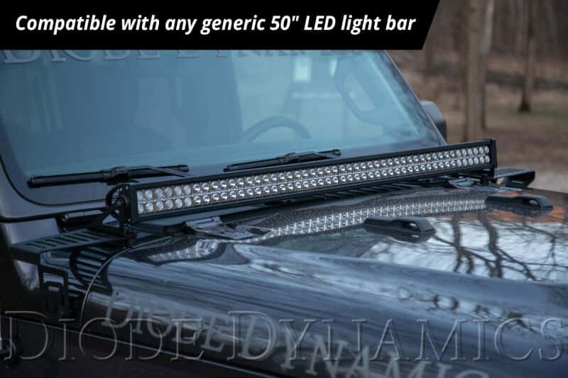 Diode Dynamics — Diode Dynamics 18-21 Jeep JL Wrangler/Gladiator Hood Bracket Kit - view 9