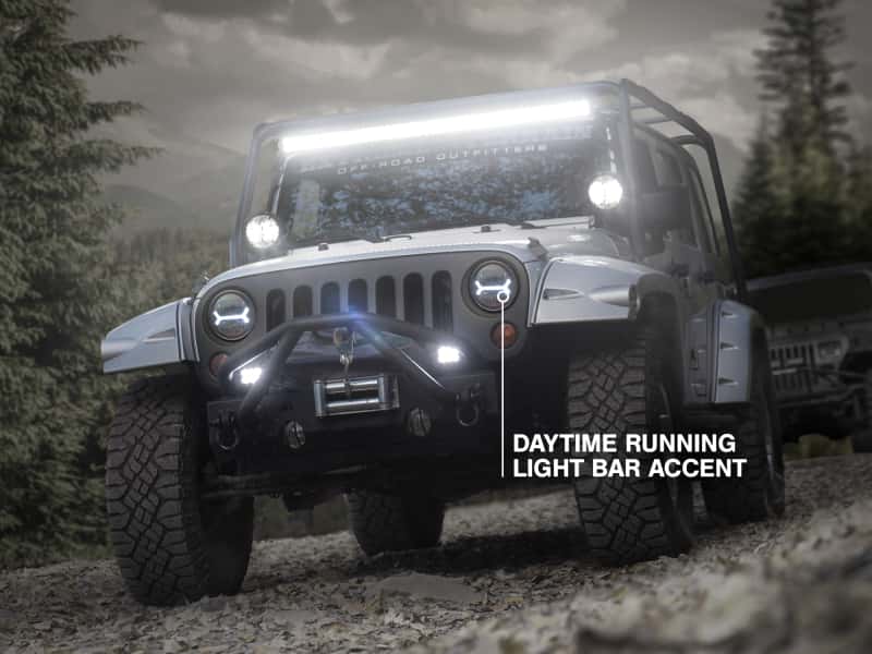 Raxiom — Raxiom 07-18 Jeep Wrangler JK LED Halo Headlights- Black Housing (Clear Lens)
Headlights - view 11