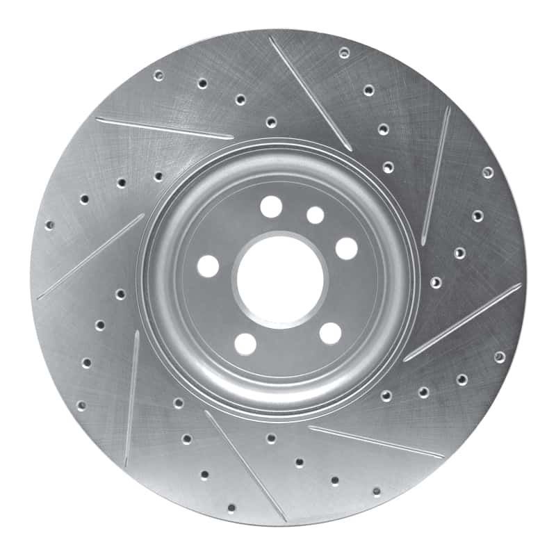 R1 Concepts — R1 17-20 Jaguar F-Pace Front Left Drilled & Slotted Silver Brake Rotor
R1 Brake Rotor Drill - view 5