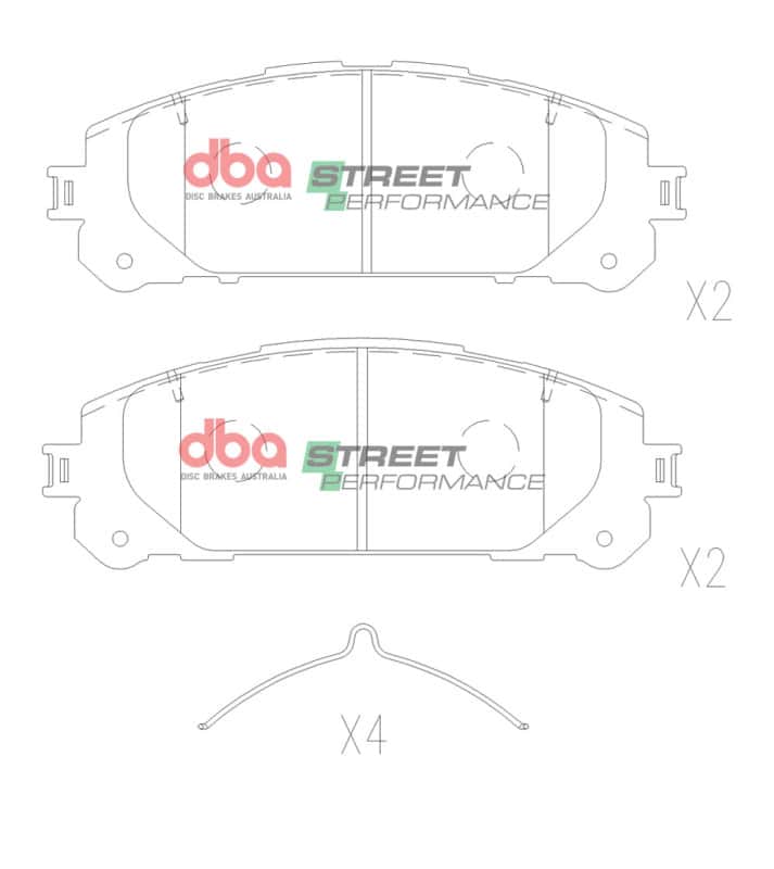 DBA — DBA 20-21 Toyota Highlander SP Performance Front Brake Pads
Brake Pad - view 2