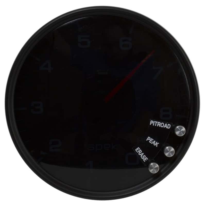 AutoMeter — Autometer Spek-Pro Gauge Tachometer 5in 8K Rpm W/Shift Light & Peak Mem Black/Smoke/Black
GA 5" 8KRPM BSB SPEK - view 9