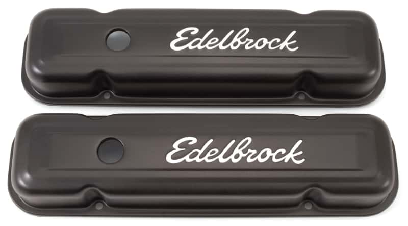 Edelbrock — Edelbrock Valve Cover Signature Series Pontiac 1962-1979 301-455 CI V8 Low Black
CHROME/PRO-FLO - view 2
