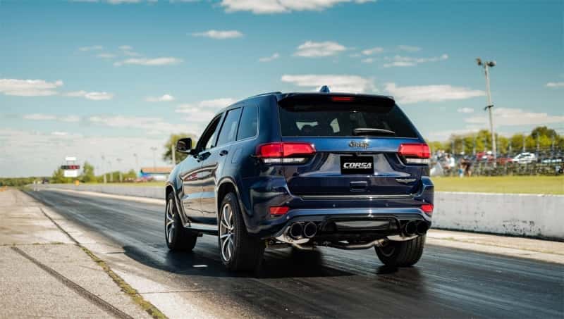 CORSA Performance — Corsa 2018-2021 Jeep Grand Cherokee TrackHawk 6.2L Sport Cat-Back Dual Rear Exit w/4.5in Black Tips
Exhaust - view 5