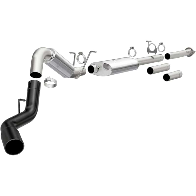 Magnaflow — MagnaFlow 11-19 GM 2500/3500 6.0L 4in Single Passenger Side Rear Exit Cat-Back Exhaust w/Black Tips
Cat-Back - view 2