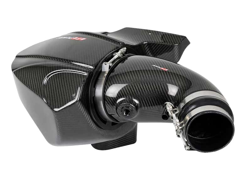 aFe — aFe Momentum Carbon Fiber CAIS w/ Pro Dry S Filter 12-19 Jeep Grand Cherokee SRT8 (WK2) V8-6.4L
Black Series Intake - view 3