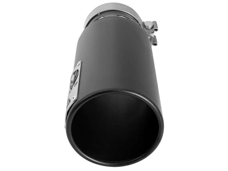 aFe — aFe SATURN 4S 4in SS Intercooled Exhaust Tip - Black 4in In x 5in Out x 12in L Bolt-On
Exhaust Tip Black - view 3