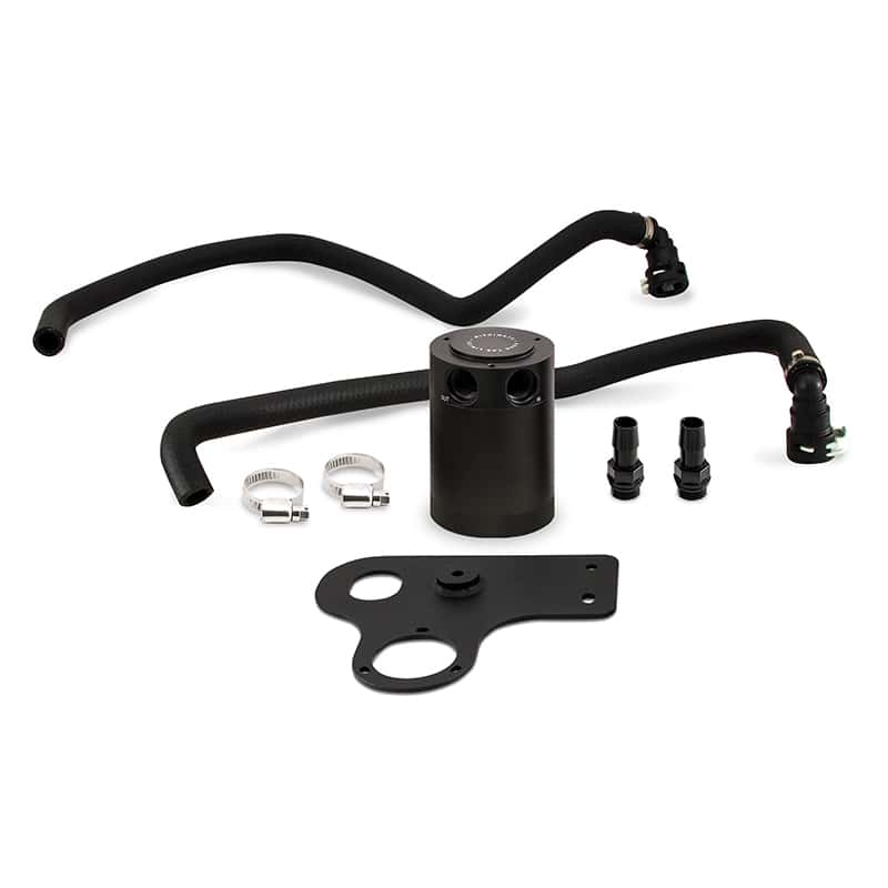 Mishimoto — Mishimoto 2018+ Ford Mustang GT Baffled Oil Catch Can - PCV Side
Oil Catch Can Kit - view 1