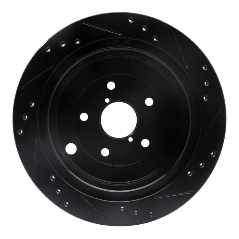 R1 Concepts — R1 06-14 Subaru Tribeca Rear Left Drilled & Slotted Black Brake Rotor
R1 Brake Rotor Drill - view 5