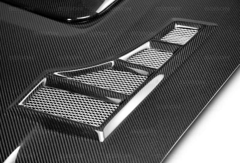 Seibon — Seibon 04-05 Subaru WRX/STi CW Carbon Fiber Hood - view 14