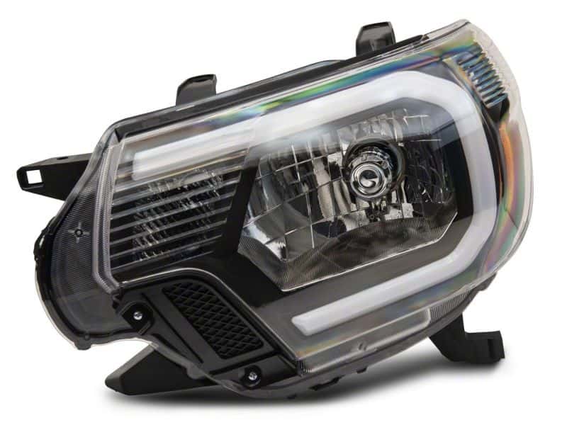 Raxiom — Raxiom 12-15 Toyota Tacoma Axial Series Headlights w/ LED Bar- Blk Housing (Clear Lens)
Headlights - view 4