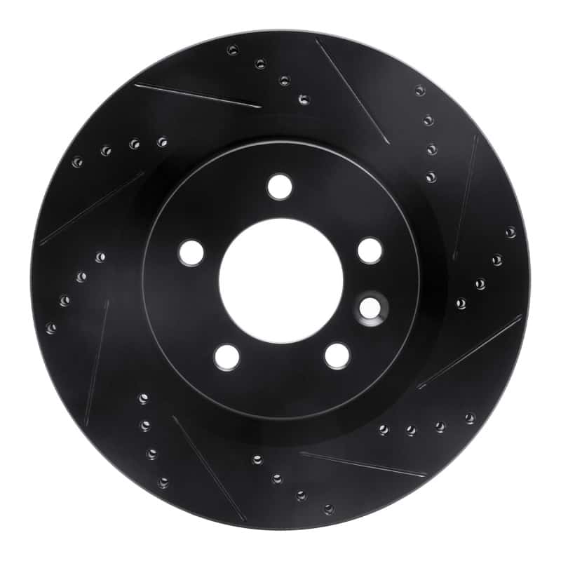 R1 Concepts — R1 05-09 Land Rover LR3 Front Right Drilled & Slotted Black Brake Rotor
R1 Brake Rotor Drill - view 1