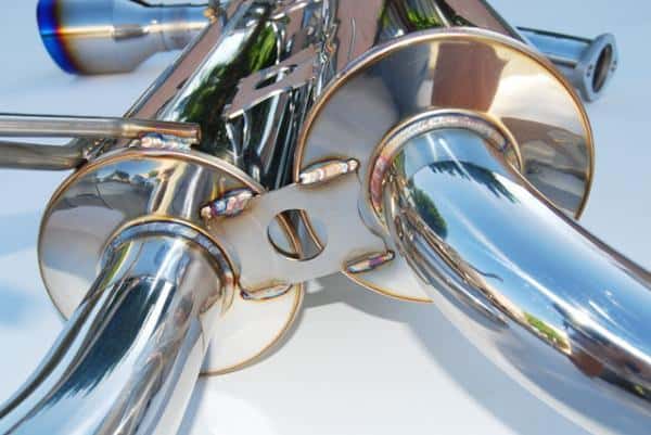 Invidia — Invidia 03-08 Infiniti G35 Coupe Gemini Rolled Titanium Tip Cat-back Exhaust - view 3