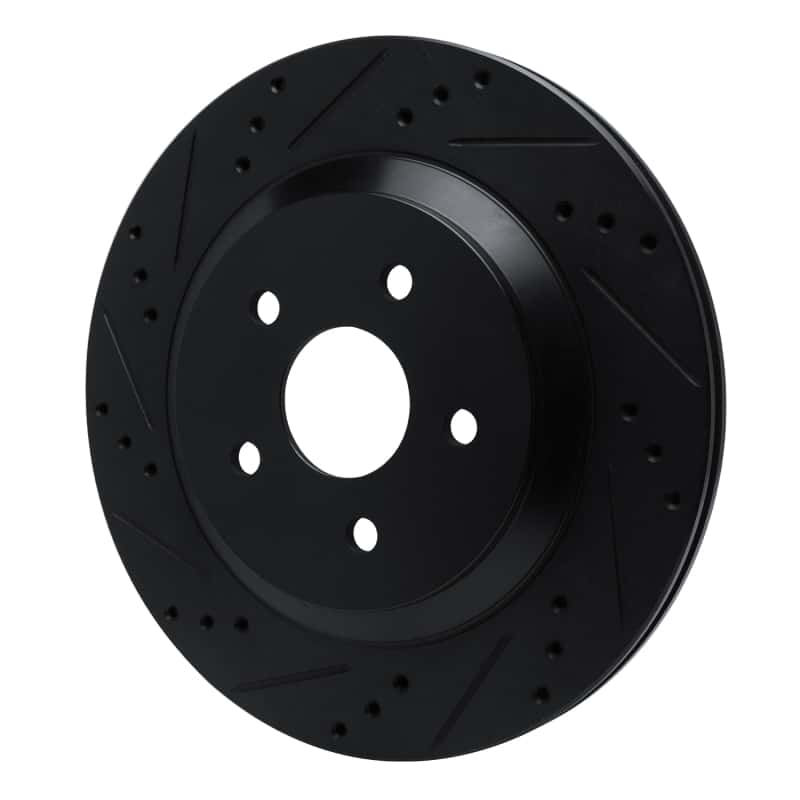 R1 Concepts — R1 04-07 Ford Freestar Rear Left Drilled & Slotted Black Brake Rotor
R1 Brake Rotor Drill - view 2