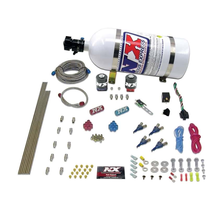 Nitrous Express — Nitrous Express 4 Cyl Alcohol Nitrous Kit (125-275HP) w/5lb Bottle
Injection System Kit
N2OSys - view 1