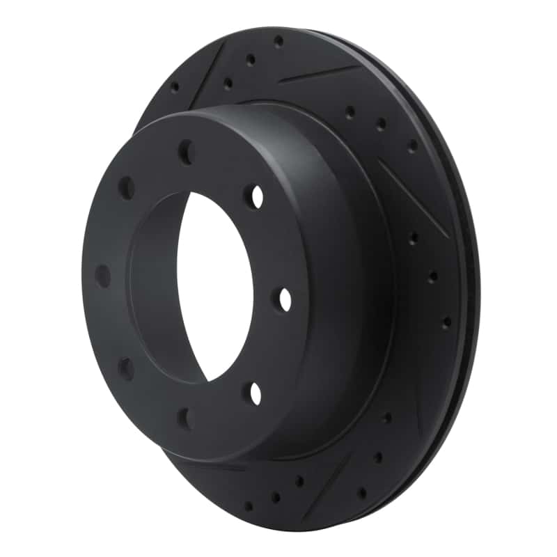 R1 Concepts — R1 00-11 Cadillac DTS Rear Left Drilled & Slotted Black Brake Rotor
R1 Brake Rotor Drill - view 2