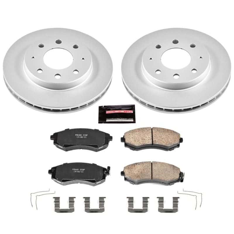 PowerStop — Power Stop 98-01 Hyundai Elantra Front Z17 Evolution Geomet Coated Brake Kit - view 1