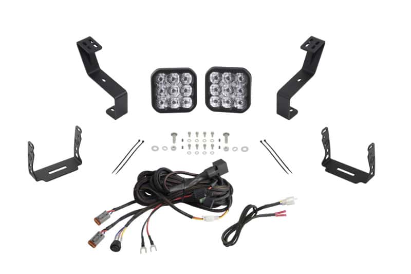 Diode Dynamics — Diode Dynamics SS5 Bumper LED Pod Light Kit for 2019-Present Ram Sport - White Driving - view 1
