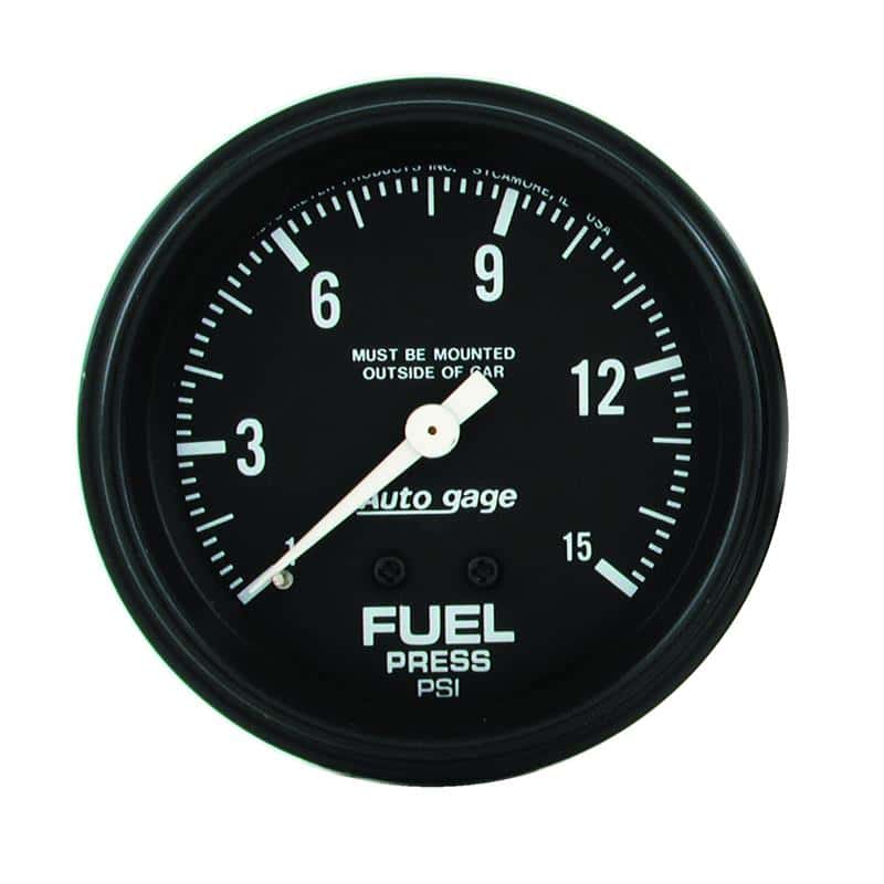 AutoMeter — AutoMeter Gauge Fuel Pressure 2-5/8in. 0-15PSI Mechanical Black Autogage
GA 2.6" FUELP M AG - view 1