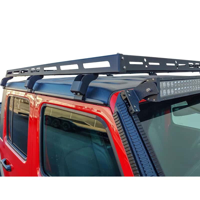 DV8 Offroad — DV8 Offroad 07-18 Jeep Wrangler JK 4 DR / JL 2 DR & JT / 18+ Gladiator Roof Rack - view 8