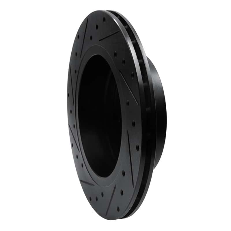 R1 Concepts — R1 95-06 Jaguar XJR Rear Right Drilled & Slotted Black Brake Rotor
R1 Brake Rotor Drill - view 4