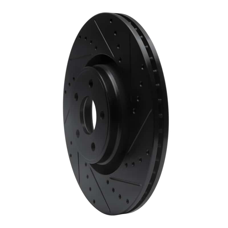 R1 Concepts — R1 14-18 Ford Focus ST Front Right Drilled & Slotted Black Brake Rotor
R1 Brake Rotor Drill - view 2