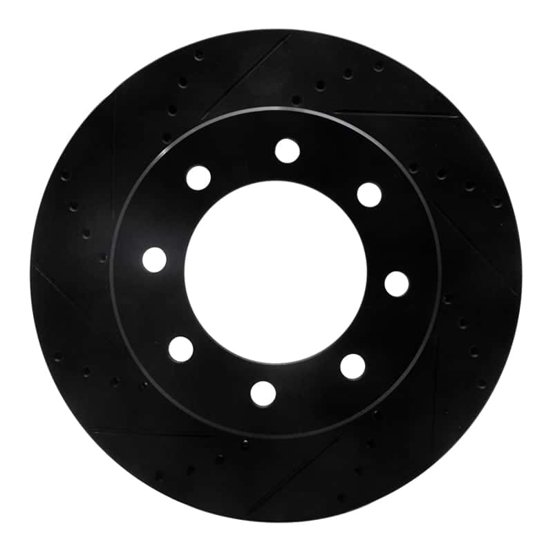 R1 Concepts — R1 09-25 Dodge Ram 2500 Front Left Drilled & Slotted Black Brake Rotor
R1 Brake Rotor Drill - view 1
