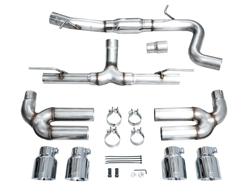 AWE Tuning — AWE 22-24 Audi 8Y S3 Track Edition Exhaust  - Chrome Silver Tips
Track Catback - view 8