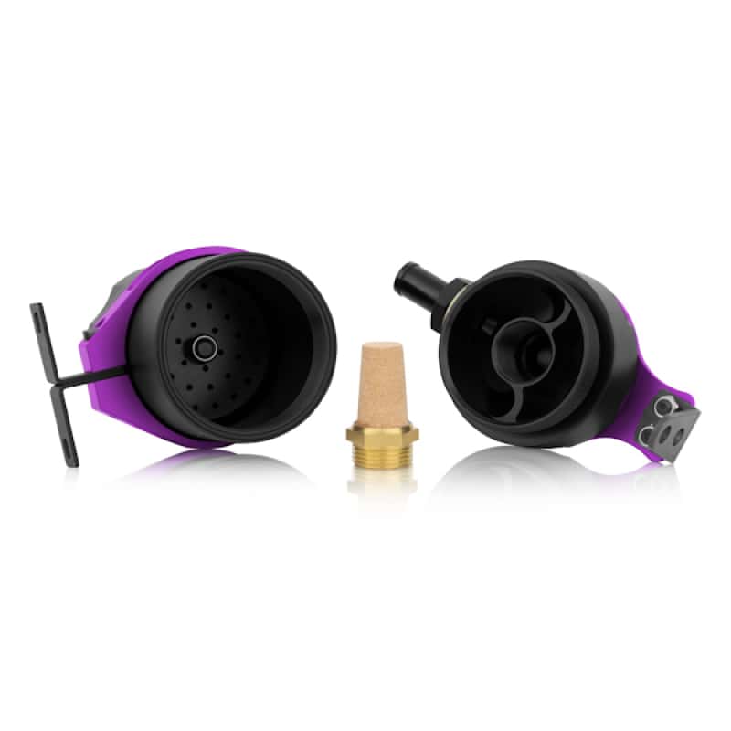Mishimoto — Mishimoto Universal Baffled Oil Catch Can - Purple - view 6