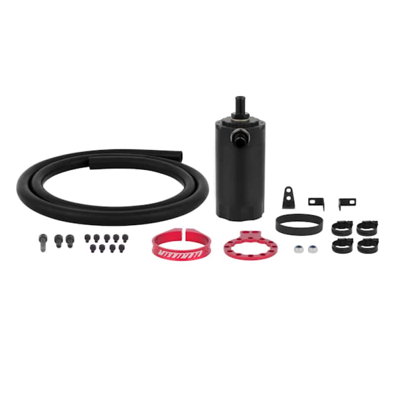 Mishimoto — Mishimoto Universal Baffled Oil Catch Can - Red - view 4