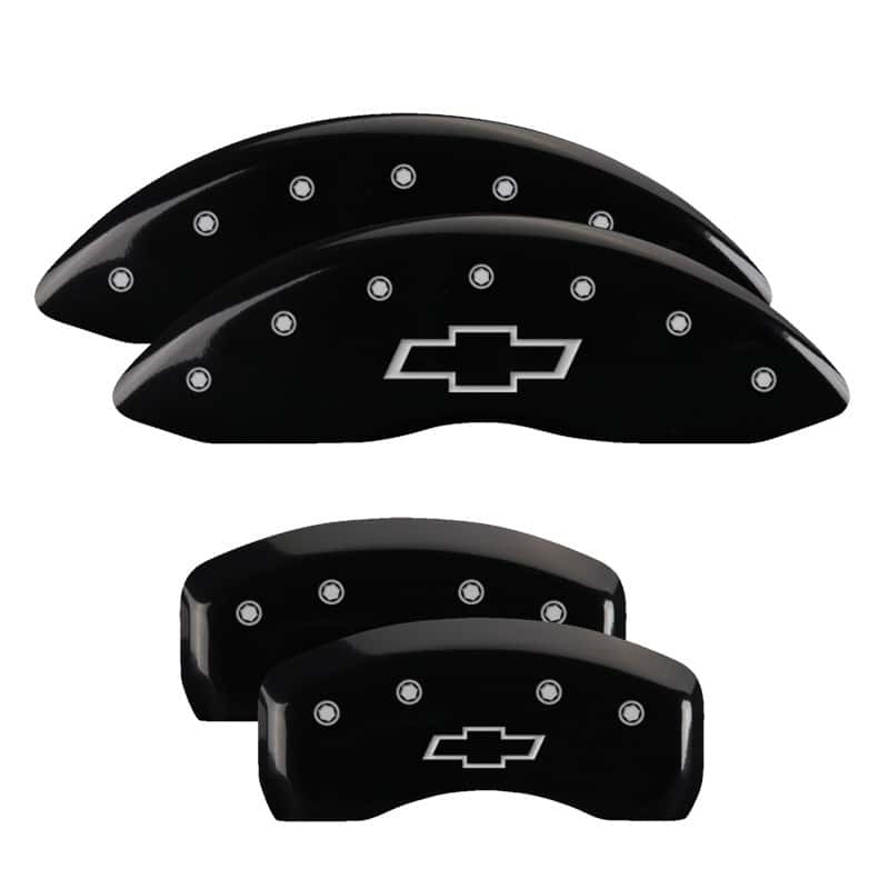 MGP — MGP 4 Caliper Covers Engraved Front & Rear Bowtie Black finish silver ch
Caliper Covers - view 1