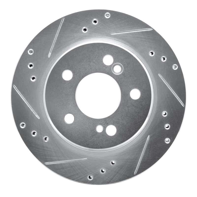 R1 Concepts — R1 92-94 Mercedes-Benz 500E Rear Left Drilled & Slotted Silver Brake Rotor
R1 Brake Rotor Drill - view 1