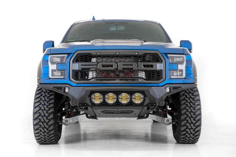 Addictive Desert Designs — Addictive Desert Designs 17-20 Ford F-150 Raptor Bomber Front Bumper w/ 4 Rigid 360 6in Round Mounts
Bumper- Front
Bumpers - view 11