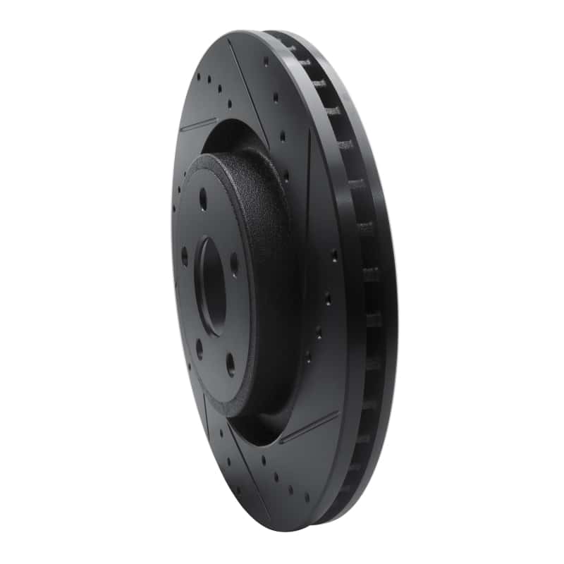 R1 Concepts — R1 06-10 Jeep Grand Cherokee Front Right Drilled & Slotted Black Brake Rotor
R1 Brake Rotor Drill - view 2