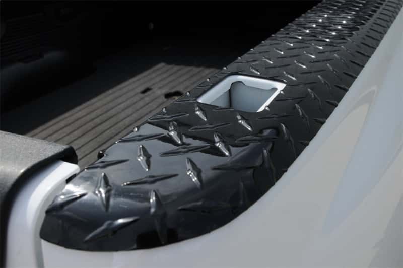 Dee Zee — Dee Zee 02-09 Dodge Ram Bed Cap Wrap W/Stake Pockets Black-Tread Aluminum 8Ft Bed
TrkBedSideRailProt - view 3