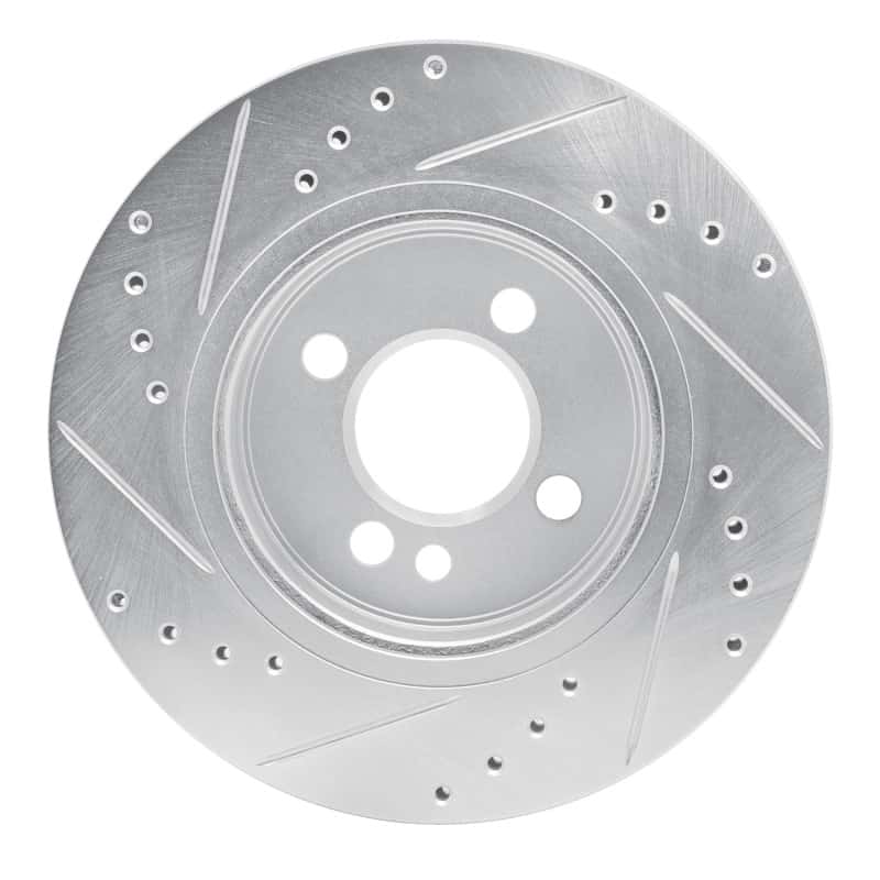 R1 Concepts — R1 02-08 Mini Cooper (Excl Clubman) Front Right Drilled & Slotted Silver Brake Rotor
R1 Brake Rotor Drill - view 5