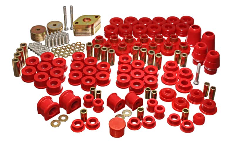 Energy Suspension — Energy Suspension 07-11 Jeep JK 4dr Red Hyper-Flex Master Bushing Set
Master Bushing Kit - view 3