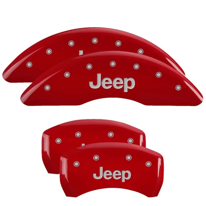 MGP — MGP 4 Caliper Covers Engraved Front & Rear JEEP Red finish silver ch
Caliper Covers - view 1