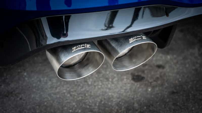 Borla — Borla 22-25 Volkswagen Golf R S-type Cat-Back Exhaust - Dual 4.5in Stainless Brushed Tips w/ Logo
Cat-Back System - view 2
