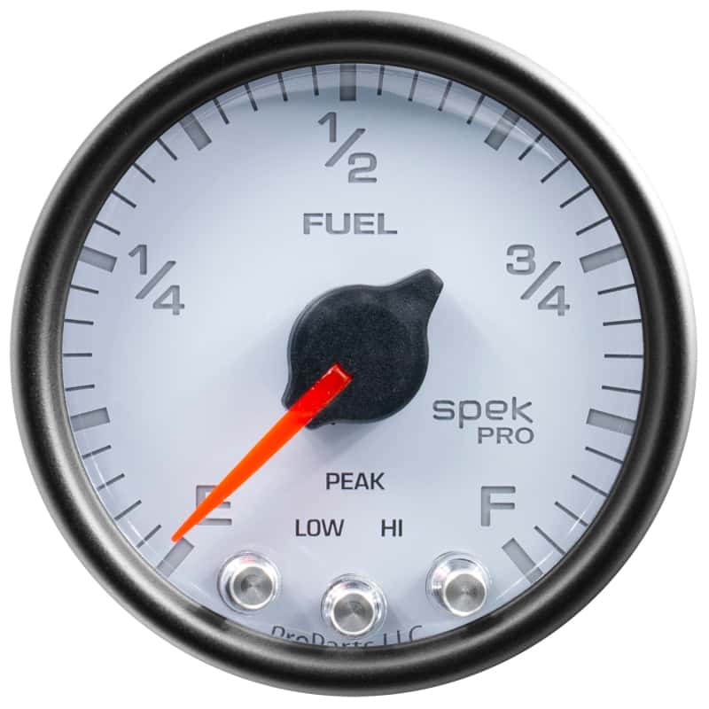 AutoMeter — Autometer Spek-Pro Gauge Fuel Level 2 1/16in 0-270 Programmable Wht/Blk
GA 2" FUEL WCB SPEK - view 4